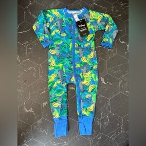 Disney Kids Jungle Adventure Footie - Blue and Yellow